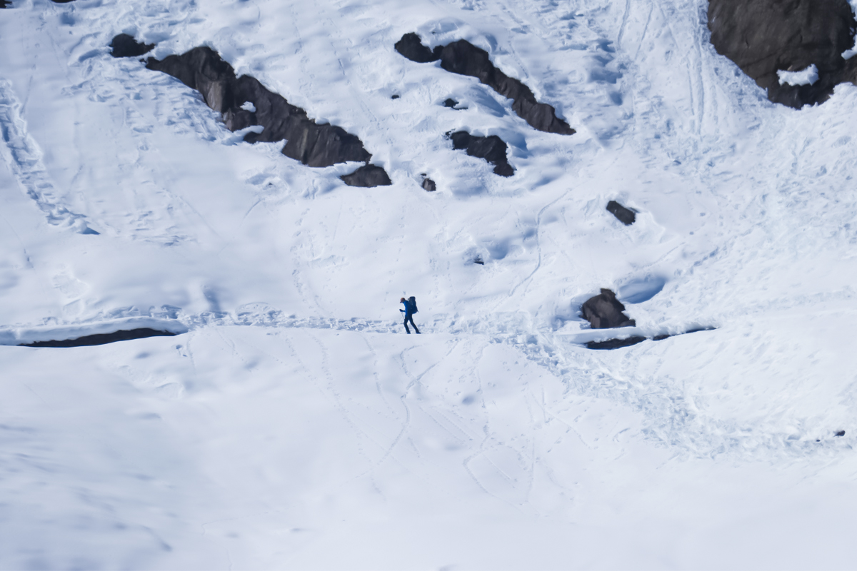 Snow at Manaslu Circuit Trek